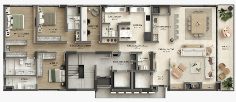 Imagem Apartamento com 3 Quartos à Venda, 208 m² em Bela Vista - Porto Alegre