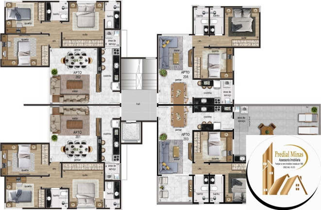 Imagem Apartamento com 3 Quartos à Venda, 55 m² em Itapoã - Belo Horizonte