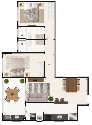 Imagem Apartamento com 2 Quartos à Venda, 77 m² em Centro - Mongagua Imagem Apartamento com 2 Quartos à Venda, 77 m² em Centro - Mongagua