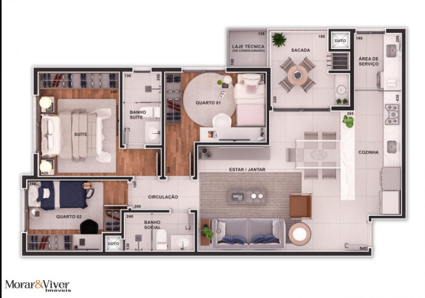 Imagem Apartamento com 3 Quartos à Venda, 92 m² em Rebouças - Curitiba