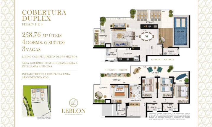 Imagem Cobertura com 4 Quartos à Venda, 255 m² em Riviera De São Lourenço - Bertioga