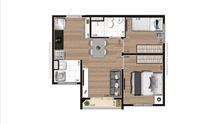 Imagem Apartamento com 2 Quartos à Venda, 32 m² em Parada Xv De Novembro - São Paulo