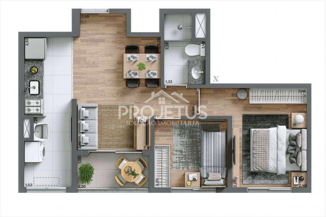 Imagem Apartamento com 2 Quartos à Venda, 46 m² em Vila Constança - São Paulo