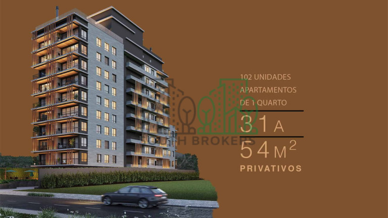 Apartamento com 1 Quarto à Venda, 34 m² em Batel - Curitiba