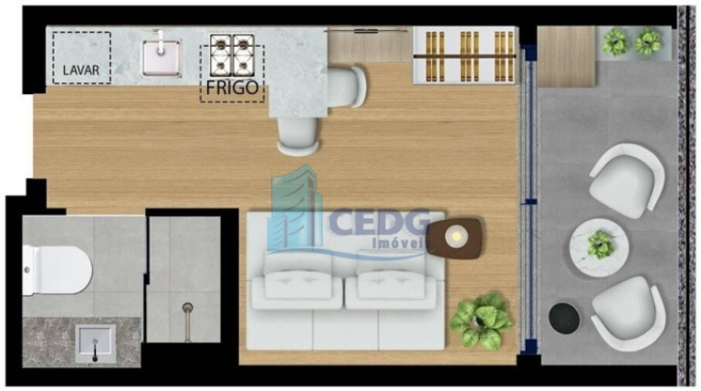 Imagem Apartamento com 1 Quarto à Venda, 34 m² em Centro - Curitiba Imagem Apartamento com 1 Quarto à Venda, 34 m² em Centro - Curitiba