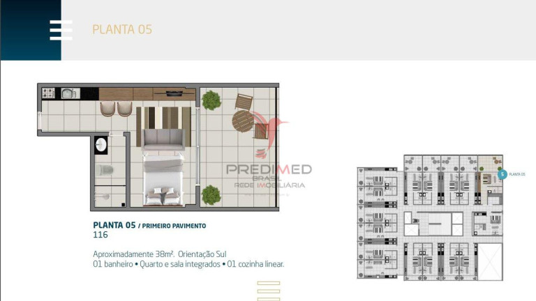 Imagem Flat com 1 Quarto à Venda, 24 m² em Intermares - Cabedelo Imagem Flat com 1 Quarto à Venda, 24 m² em Intermares - Cabedelo