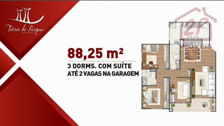 Imagem Apartamento com 2 Quartos à Venda, 65 m² em Parque Santo Antônio - Jacareí