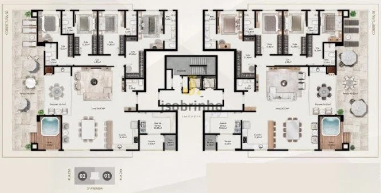 Imagem Cobertura com 3 Quartos à Venda, 132 m² em Meia Praia - Itapema Imagem Cobertura com 3 Quartos à Venda, 132 m² em Meia Praia - Itapema