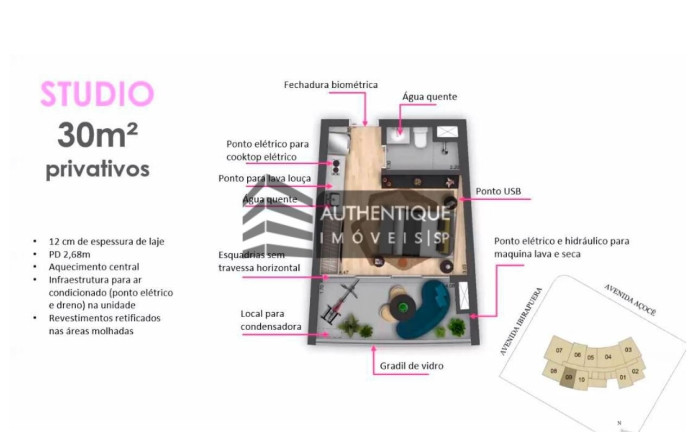 Imagem Apartamento com 1 Quarto à Venda, 62 m² em Moema - São Paulo