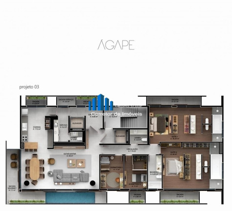 Imagem Apartamento com 3 Quartos à Venda, 272 m² em São Bento - Bento Gonçalves Imagem Apartamento com 3 Quartos à Venda, 272 m² em São Bento - Bento Gonçalves