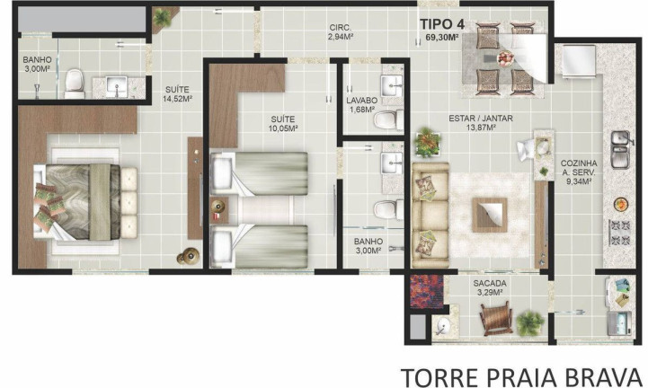 Imagem Apartamento com 2 Quartos à Venda, em Praia Dos Amores - Balneário Camboriú Imagem Apartamento com 2 Quartos à Venda, em Praia Dos Amores - Balneário Camboriú