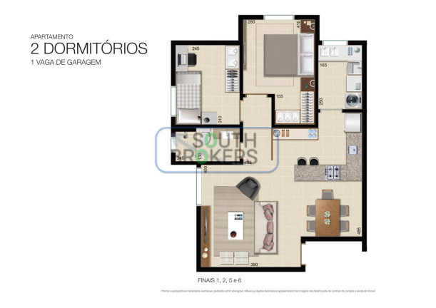 Imagem Apartamento com 2 Quartos à Venda, em Rebouças - Curitiba Imagem Apartamento com 2 Quartos à Venda, em Rebouças - Curitiba