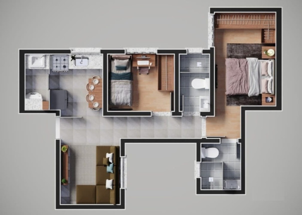 Imagem Imóvel com 2 Quartos à Venda, 95 m² em Campestre - Santo André Imagem Imóvel com 2 Quartos à Venda, 95 m² em Campestre - Santo André
