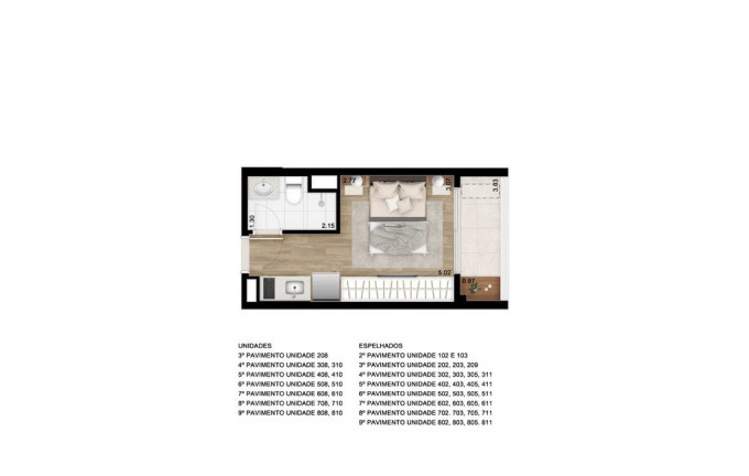 Imagem Studio com 1 Quarto à Venda, 22 m² em Centro - São Paulo