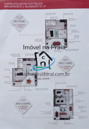 Imagem Apartamento com 1 Quarto à Venda, 38 m² em Praia Das Palmeiras - Caraguatatuba