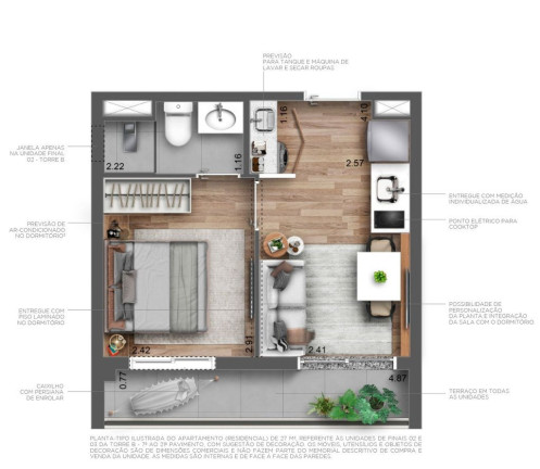Imagem Apartamento com 2 Quartos à Venda, 35 m² em Perdizes - São Paulo Imagem Apartamento com 2 Quartos à Venda, 35 m² em Perdizes - São Paulo
