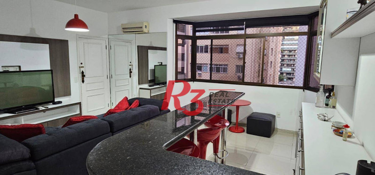 Apartamento com 3 Quartos à Venda, 135 m² em Embaré - Santos