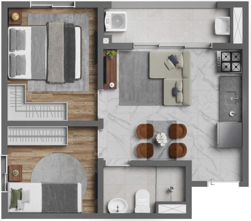 Imagem Imóvel com 2 Quartos à Venda, 35 m² em Jardim Piratininga - São Paulo