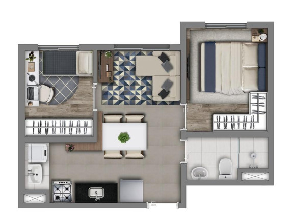 Imagem Imóvel com 2 Quartos à Venda, 36 m² em Vila Prudente - São Paulo