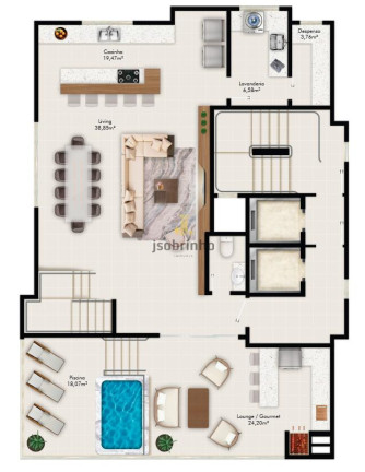 Imagem Cobertura com 3 Quartos à Venda, 175 m² em Meia Praia - Itapema