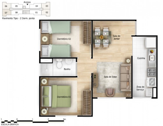 Imagem Apartamento com 2 Quartos à Venda, 41 m² em Guaianases - São Paulo