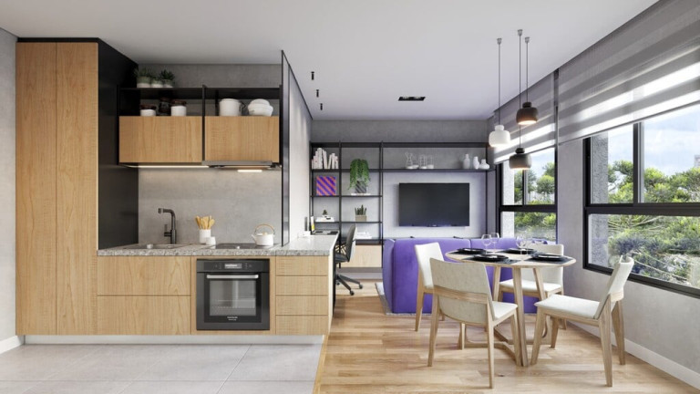 Imagem Apartamento com 1 Quarto à Venda, 32 m² em Novo Mundo - Curitiba Imagem Apartamento com 1 Quarto à Venda, 32 m² em Novo Mundo - Curitiba