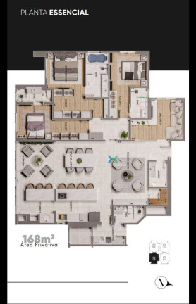 Imagem Apartamento com 3 Quartos à Venda, 168 m² em Centro - Campo Grande Imagem Apartamento com 3 Quartos à Venda, 168 m² em Centro - Campo Grande