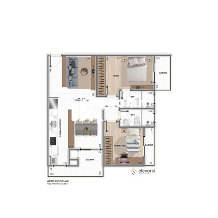 Imagem Apartamento com 3 Quartos à Venda, 75 m² em Centro - Pinhais Imagem Apartamento com 3 Quartos à Venda, 75 m² em Centro - Pinhais