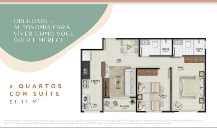 Imagem Apartamento com 3 Quartos à Venda, 62 m² em Santa Paula 1 - Vila Velha