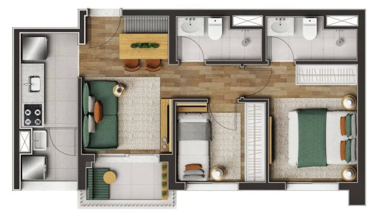 Foto do imóvel Apartamento com 2 Quartos à Venda, 36 m² em Vila Romana - São Paulo