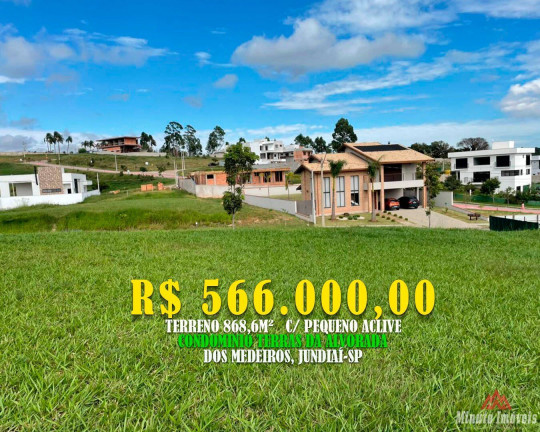 Terreno à Venda, 868 m² em Jacaré - Cabreúva