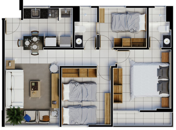 Imagem Apartamento com 3 Quartos à Venda, 68 m² em Primavera - Teresina Imagem Apartamento com 3 Quartos à Venda, 68 m² em Primavera - Teresina