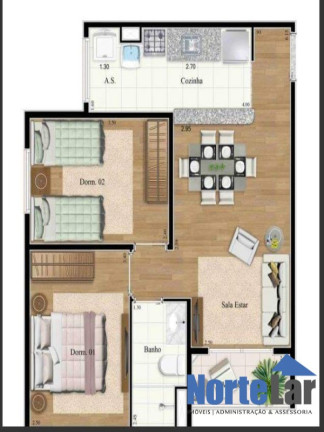 Imagem Apartamento com 2 Quartos à Venda, 50 m² em Protendit - São Paulo