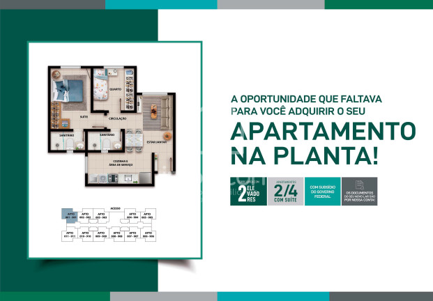 Imagem Apartamento com 2 Quartos à Venda, 42 m² em Alto Maron - Vitória Da Conquista