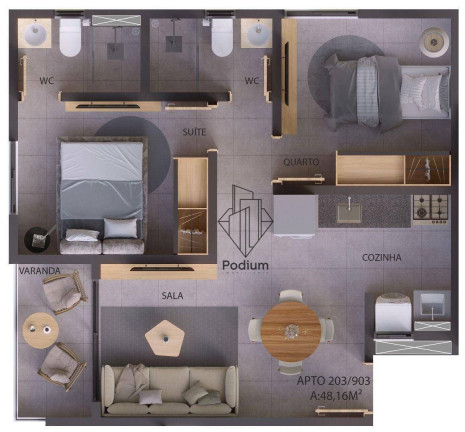 Imagem Apartamento com 2 Quartos à Venda, 47 m² em Jardim Cidade Universitária - João Pessoa Imagem Apartamento com 2 Quartos à Venda, 47 m² em Jardim Cidade Universitária - João Pessoa
