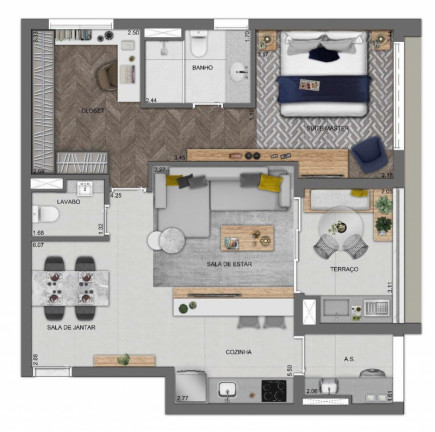 Imagem Apartamento com 2 Quartos à Venda, 70 m² em Vila Nova Conceição - São Paulo