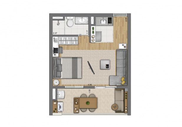 Imagem Apartamento com 2 Quartos à Venda, 55 m² em Mooca - São Paulo