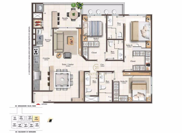 Imagem Apartamento com 3 Quartos à Venda, 117 m² em Campinas - São José Imagem Apartamento com 3 Quartos à Venda, 117 m² em Campinas - São José