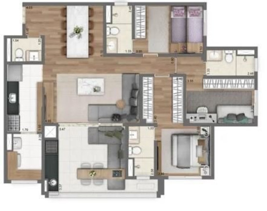 Imagem Imóvel com 3 Quartos à Venda, 84 m² em Panamby - São Paulo
