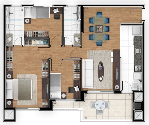 Imagem Apartamento com 2 Quartos à Venda, 81 m² em água Verde - Curitiba Imagem Apartamento com 2 Quartos à Venda, 81 m² em água Verde - Curitiba