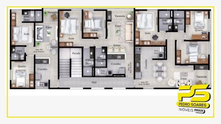 Imagem Apartamento com 2 Quartos à Venda, 77 m² em Bessa - João Pessoa Imagem Apartamento com 2 Quartos à Venda, 77 m² em Bessa - João Pessoa