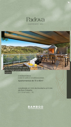 Imagem Apartamento com 1 Quarto à Venda, 72 m² em Vila Prinstrop - Gramado