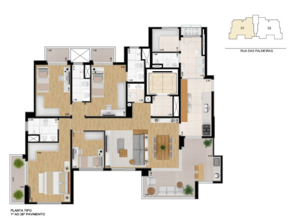 Imagem Apartamento com 4 Quartos à Venda, 153 m² em Jardim - Santo André Imagem Apartamento com 4 Quartos à Venda, 153 m² em Jardim - Santo André