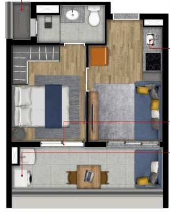 Imagem Imóvel com 1 Quarto à Venda, 26 m² em Cerqueira César - São Paulo