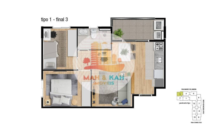 Imagem Apartamento com 2 Quartos à Venda, 47 m² em Silveira - Santo André Imagem Apartamento com 2 Quartos à Venda, 47 m² em Silveira - Santo André