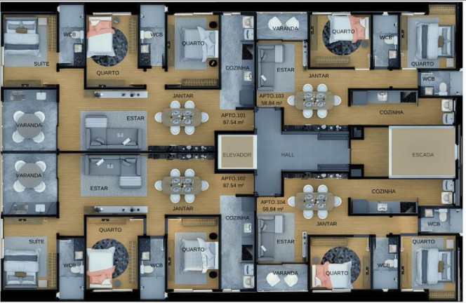 Imagem Apartamento com 1 Quarto à Venda, 34 m² em Camboinha - Cabedelo Imagem Apartamento com 1 Quarto à Venda, 34 m² em Camboinha - Cabedelo