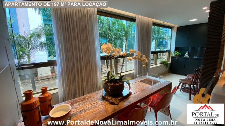 Imagem Apartamento com 4 Quartos para Alugar, 244 m² em Vila Da Serra - Nova Lima