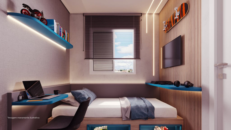 Imagem Apartamento com 2 Quartos à Venda, 35 m² em Vila Carmosina - São Paulo