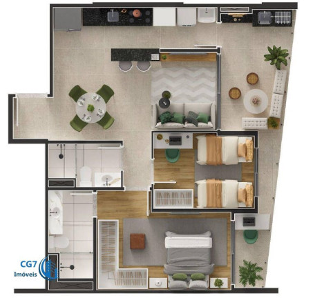 Apartamento com 2 Quartos à Venda, 75 m² em Alphaville Centro Industrial E Empresarial/alphaville. - Barueri