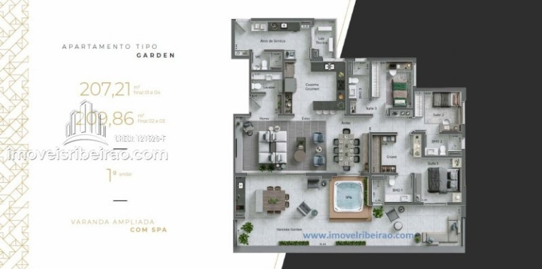 Imagem Apartamento com 3 Quartos à Venda, 207 m² em Bonfim Paulista - Ribeirão Preto Imagem Apartamento com 3 Quartos à Venda, 207 m² em Bonfim Paulista - Ribeirão Preto